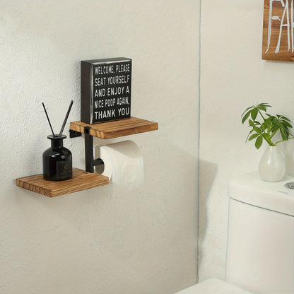 TissueLedge | Vertical Wooden Napkin Holder - Space-Saving Organizer for Kitchen and Bathroom