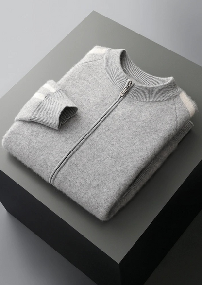 LIVAA Striped Wool Cardigan