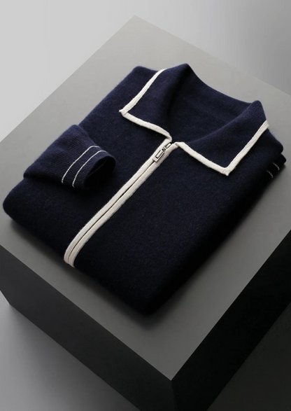 LIVAA Polo-Style Cardigan
