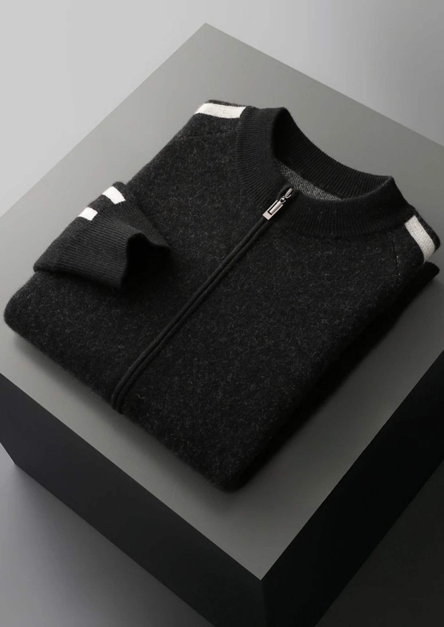 LIVAA Striped Wool Cardigan