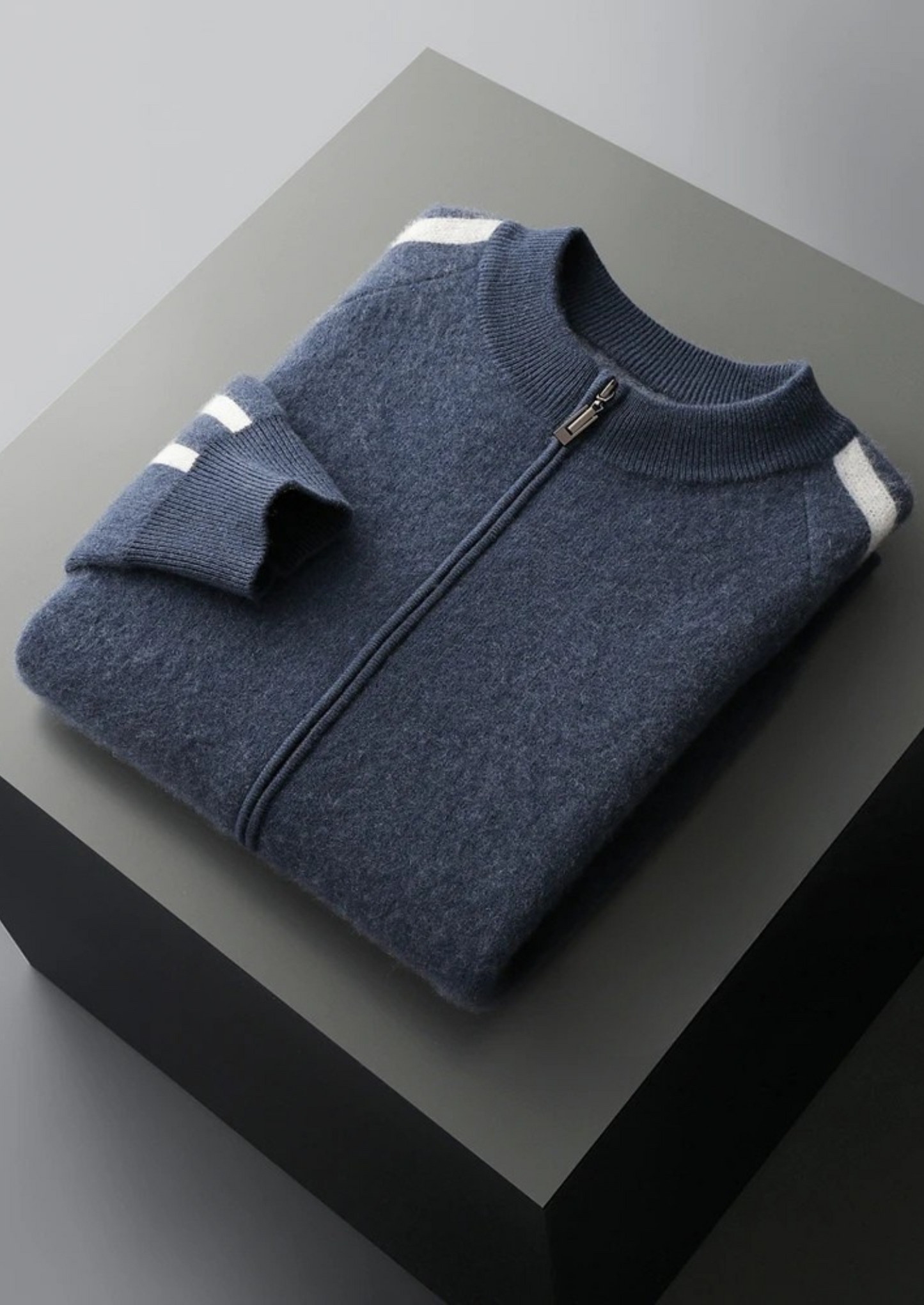 LIVAA Striped Wool Cardigan