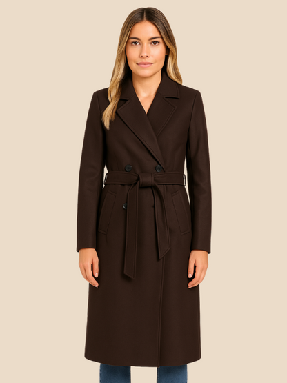 Rose | Women's Classic Double-Breasted Wool Coat
