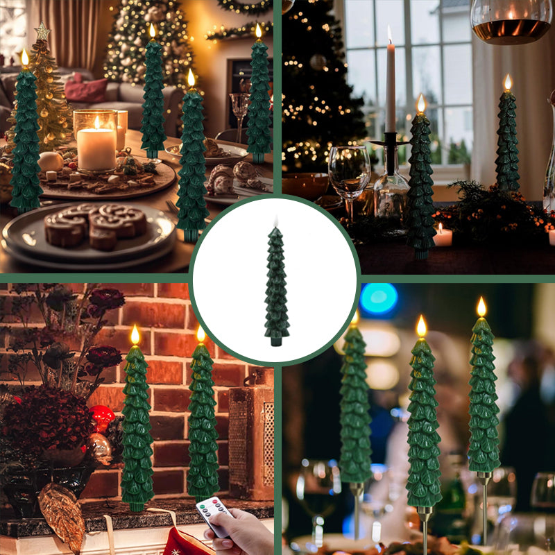 Remote-Controlled LED Candles for Christmas Trees – Safe and Elegant Holiday Decor