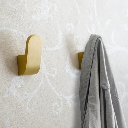 Goldure | Contemporary Gold-Plated Wall Hook - Stylish Hanger for Clothes, Towels, and Bathrobes