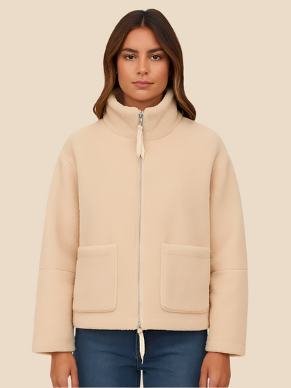 Imogen | Women's Oversized Sherpa Fleece Jacket Perfect for Special Events