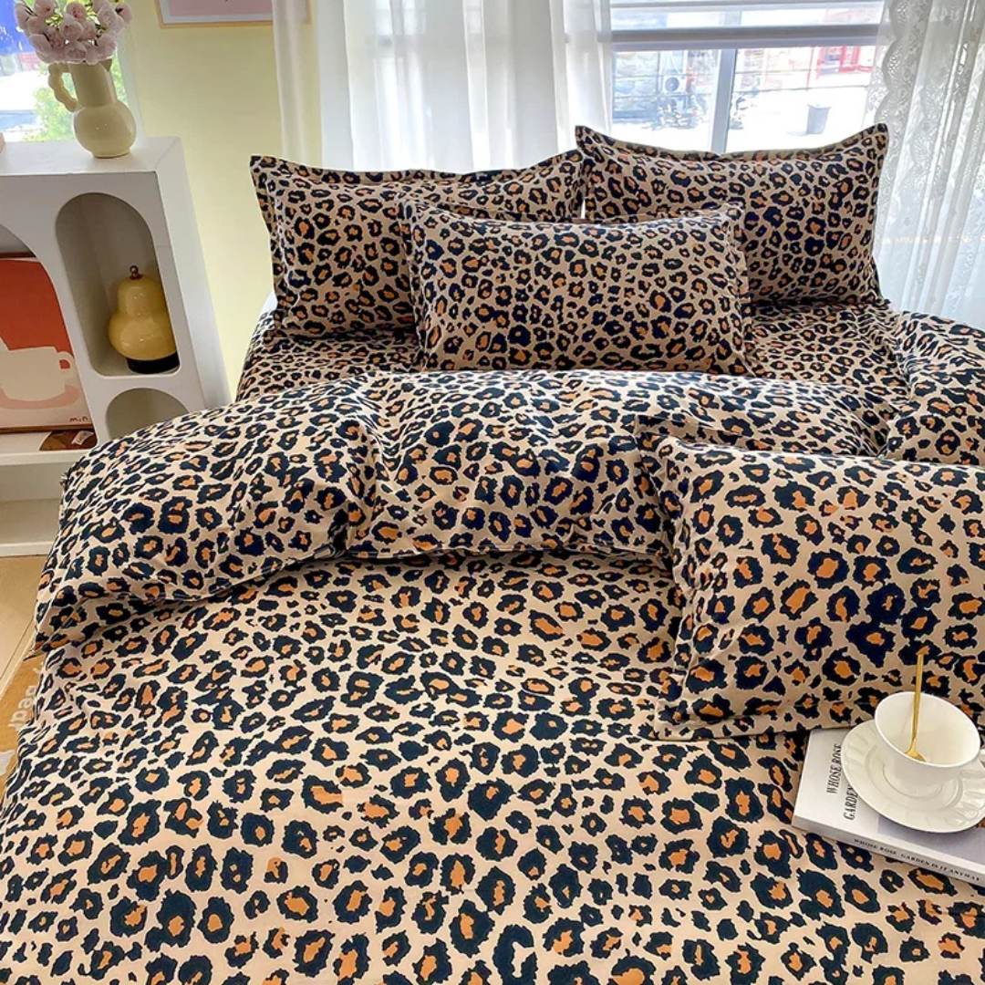 Savannah - Premium Leopard Print Duvet Cover