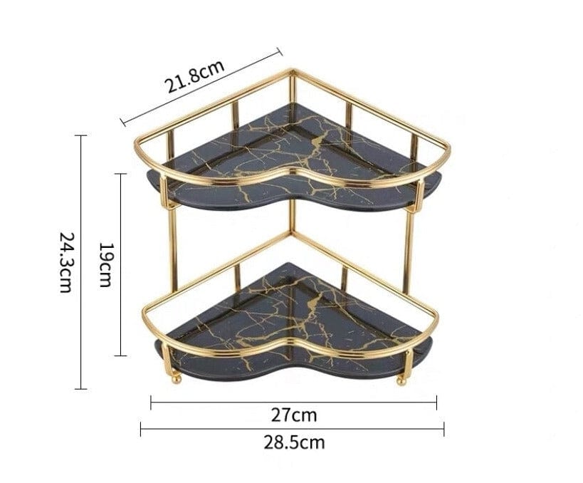 ChicNook | Stylish Corner Shelf Organizer for Compact Spaces, Bathrooms, and Vanities