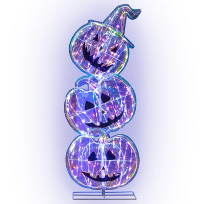 Light-Up Halloween Pumpkin Decoration — 105 cm Tall LED Ornament for Home and Garden