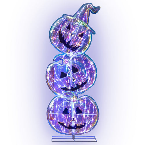 Light-Up Halloween Pumpkin Decoration — 105 cm Tall LED Ornament for Home and Garden