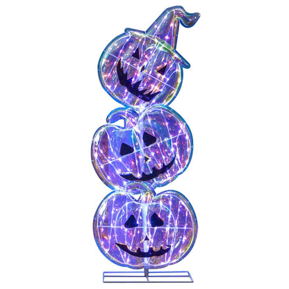 Light-Up Halloween Pumpkin Decoration — 105 cm Tall LED Ornament for Home and Garden