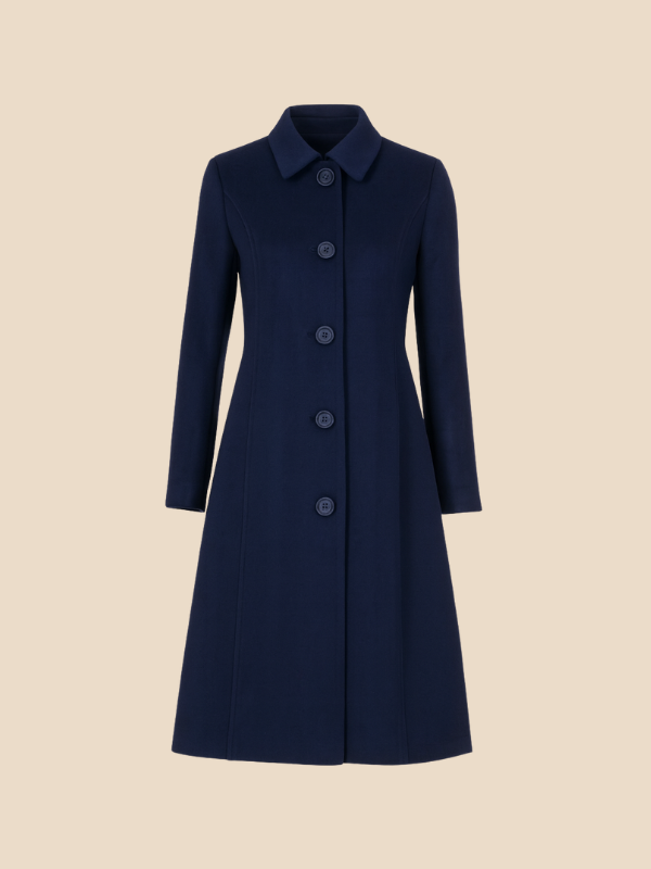 Divisha | Stylish Long Wool Coat for Women - Cozy Winter Outerwear