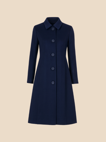 Divisha | Stylish Long Wool Coat for Women - Cozy Winter Outerwear