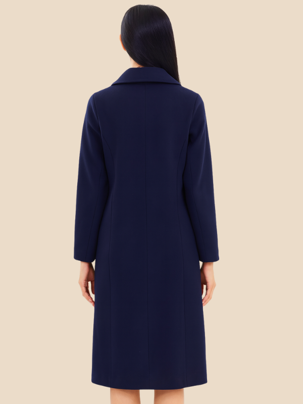 Divisha | Stylish Long Wool Coat for Women - Cozy Winter Outerwear