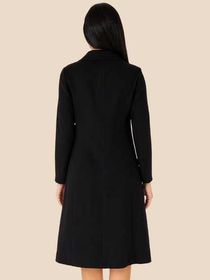 Divisha | Stylish Long Wool Coat for Women - Cozy Winter Outerwear