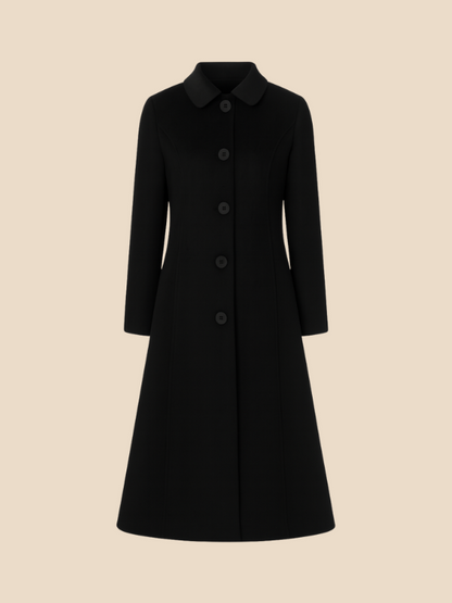 Divisha | Stylish Long Wool Coat for Women - Cozy Winter Outerwear