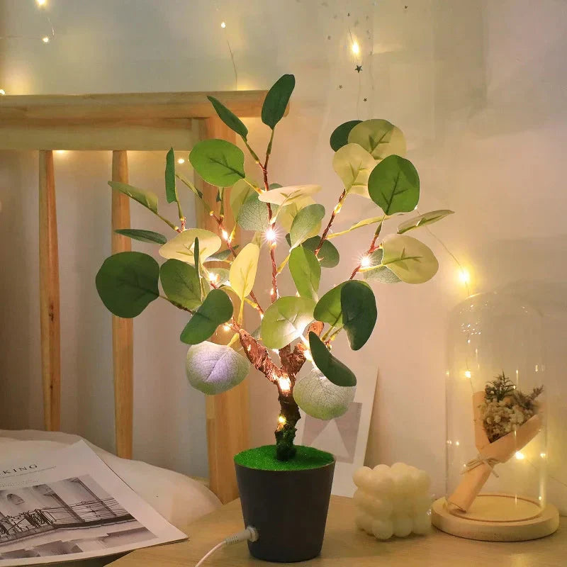 Adjustable Christmas Branch with Sparkling Night Light