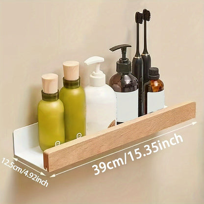 RustiRack | Wall-Mounted Bathroom Storage Rack - Drill-Free Shower Organizer