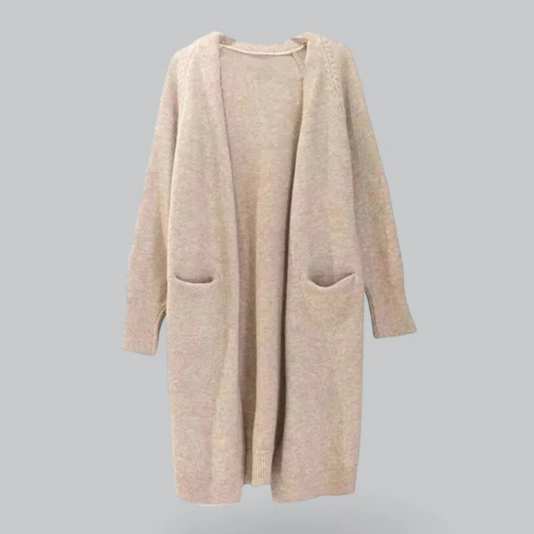 Women's Cozy Long Knitted Cardigan for Winter