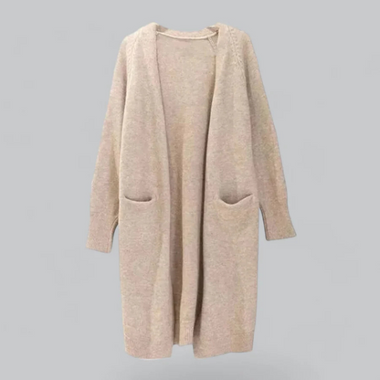 Women's Cozy Long Knitted Cardigan for Winter