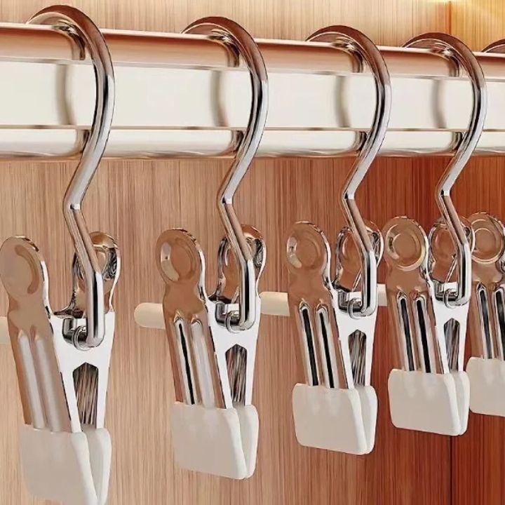 Durable Stainless Steel Clothing Clips - Heavy-Duty Hangers