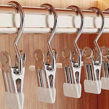 Durable Stainless Steel Clothing Clips - Heavy-Duty Hangers