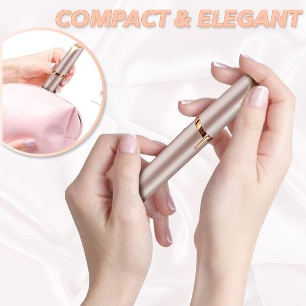 Precision Eyebrow and Facial Hair Epilator with LED Light