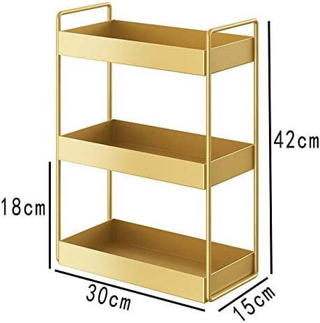 EleganceTray | Premium Gold Metal Storage Tray - Sleek Vanity & Bathroom Organizer