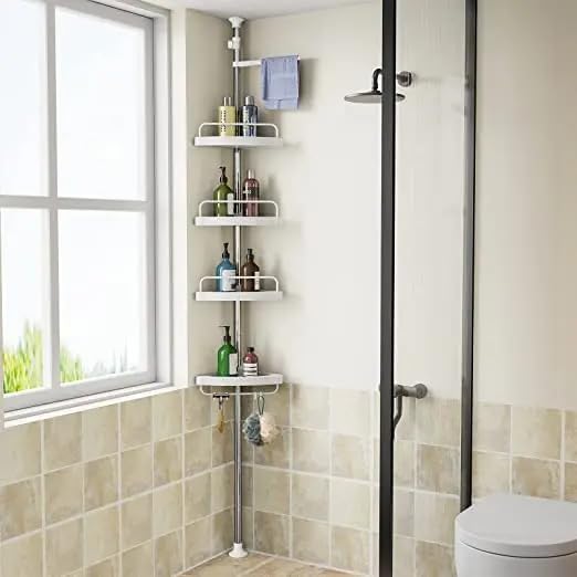 CornerNook | Stylish and Durable Space-Saving Bathroom Corner Shelf