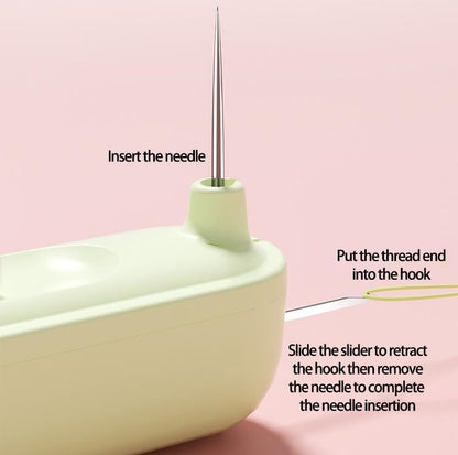 Buy One, Get One Free | Compact Needle Threader & Seam Trimmer – Safe and Efficient