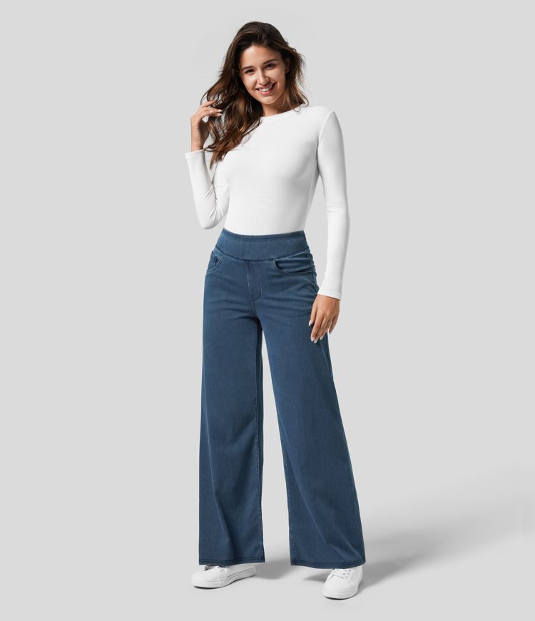 WW | Women's High-Waisted Stretch Trousers