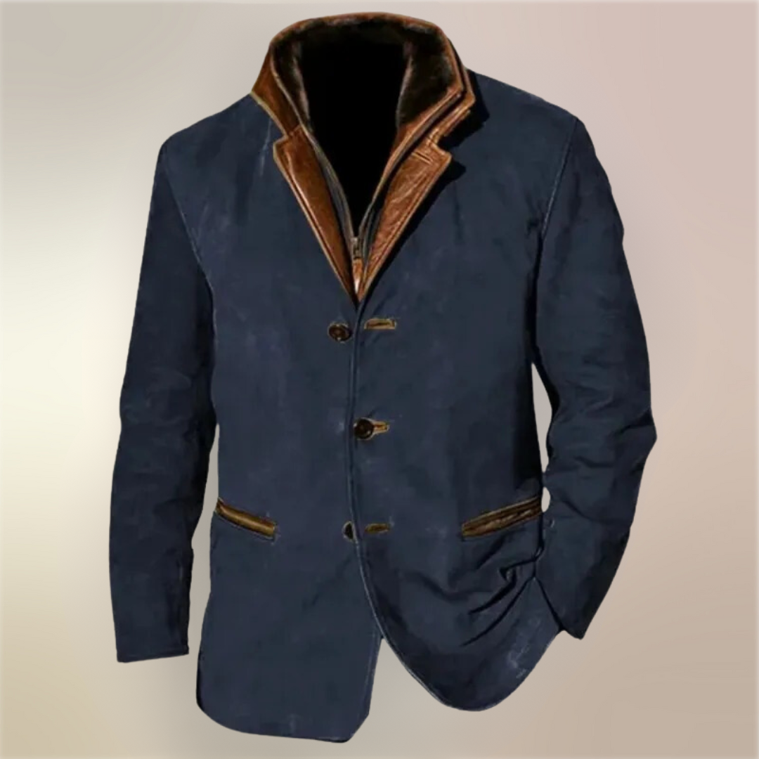 FLORIS | Vintage-Inspired Men's Coat with Button Fastening