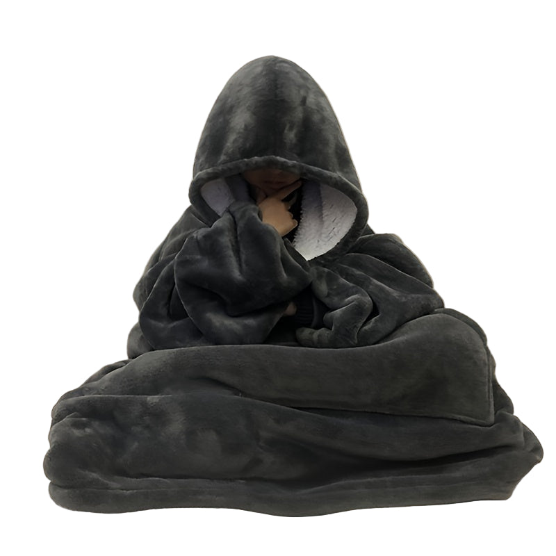 Cozy Universal Blanket Sweater with Oversized Kangaroo Pocket