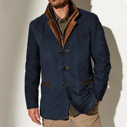 FLORIS | Vintage-Inspired Men's Coat with Button Fastening