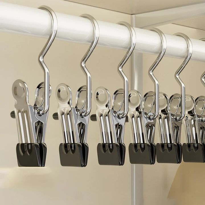 Durable Stainless Steel Clothing Clips - Heavy-Duty Hangers