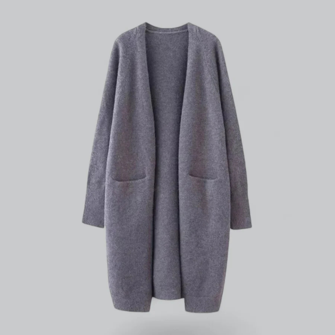 Women's Cozy Long Knitted Cardigan for Winter
