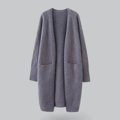 Women's Cozy Long Knitted Cardigan for Winter