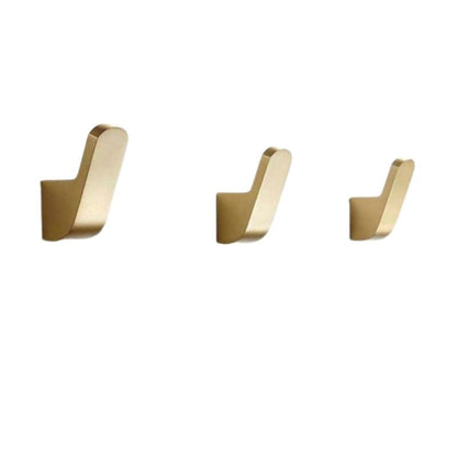 Goldure | Contemporary Gold-Plated Wall Hook - Stylish Hanger for Clothes, Towels, and Bathrobes