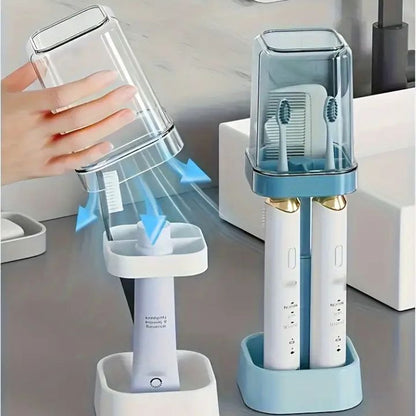 SealClean | Hygienic Toothbrush Holder with Lid for Organized Bathroom Storage