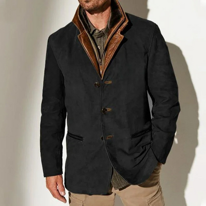 FLORIS | Vintage-Inspired Men's Coat with Button Fastening