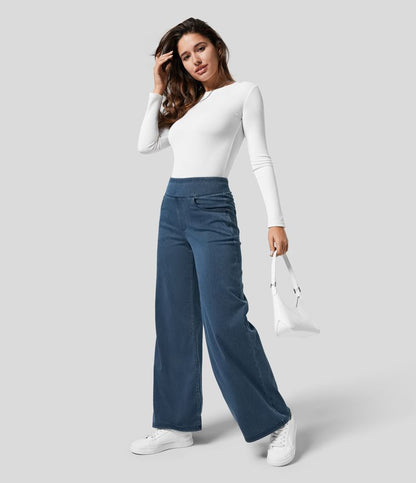 LIVAA | Women's High-Waisted Elastic Trousers