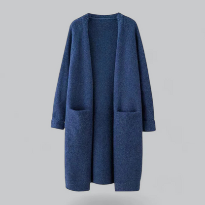 Women's Cozy Long Knitted Cardigan for Winter