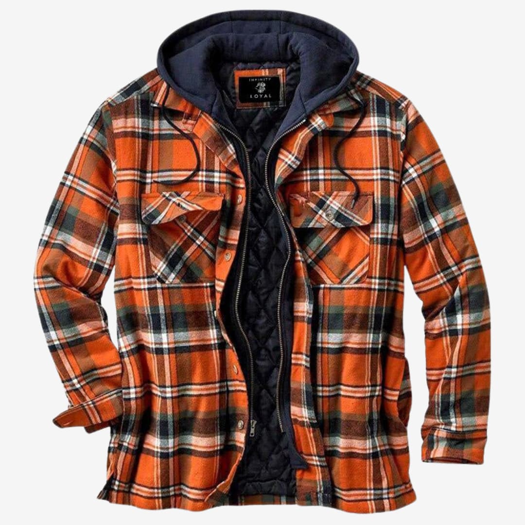 JASPER | Hooded Checkered Jacket