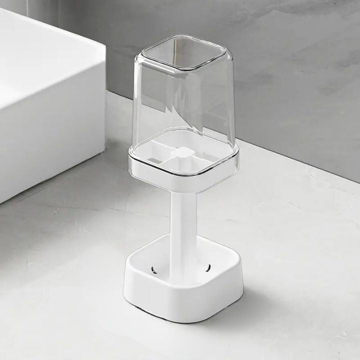SealClean | Hygienic Toothbrush Holder with Lid for Organized Bathroom Storage