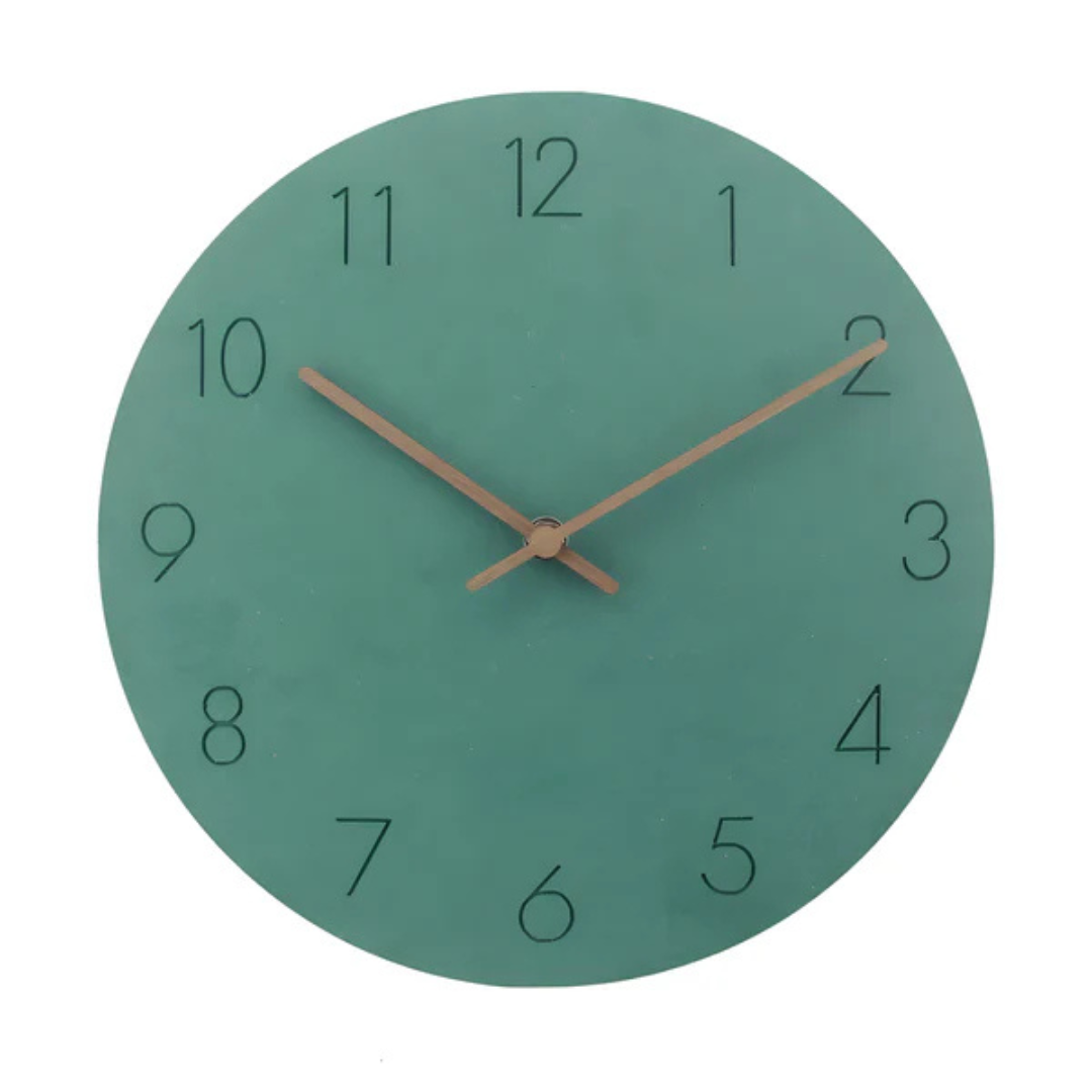 Nork - Sleek Wooden Wall Clock with Minimalist Design