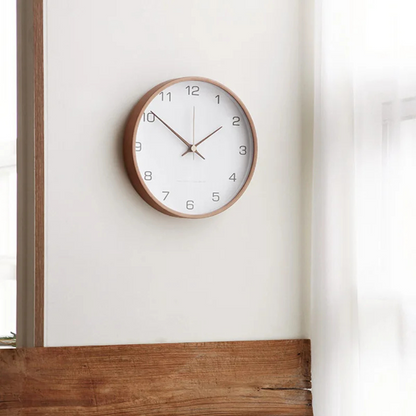 Contemporary Wooden Wall Clock with Chic Design