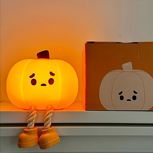Rechargeable LED Pumpkin Night Light with USB Charging