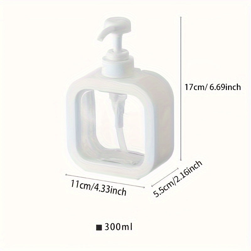 Dispenza | Transparent Wall-Mounted Dispenser Bottle for Kitchen & Bathroom - No Drilling Required