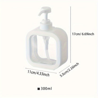 Dispenza | Transparent Wall-Mounted Dispenser Bottle for Kitchen & Bathroom - No Drilling Required