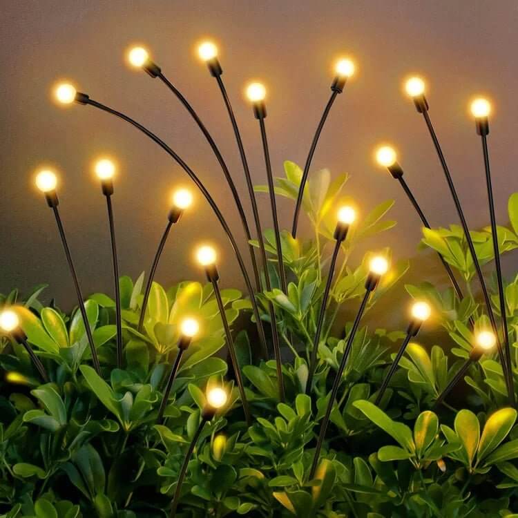Solar-Powered LED Butterfly String Lights
