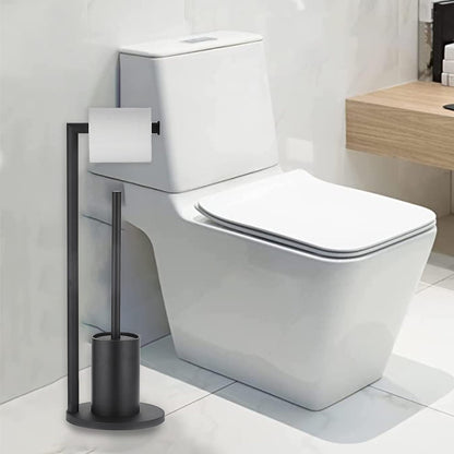 TidyTower | Stylish Toilet Paper Holder and Brush Set - Perfect for a Contemporary Bathroom!